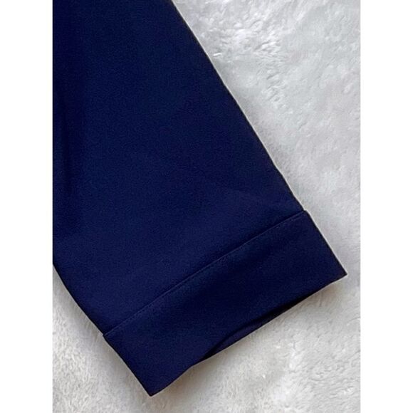 Tobi Navy Blue 3/4 Sleeve V-Neck Sheath Shift Mini Dress, Size Small - Picture 9 of 15